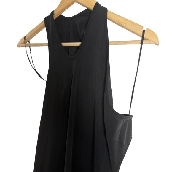 Hansen & Gretel Suvari Black One Shoulder Cut Out Jersey Midi Dress Size Large - Picture 7 of 13